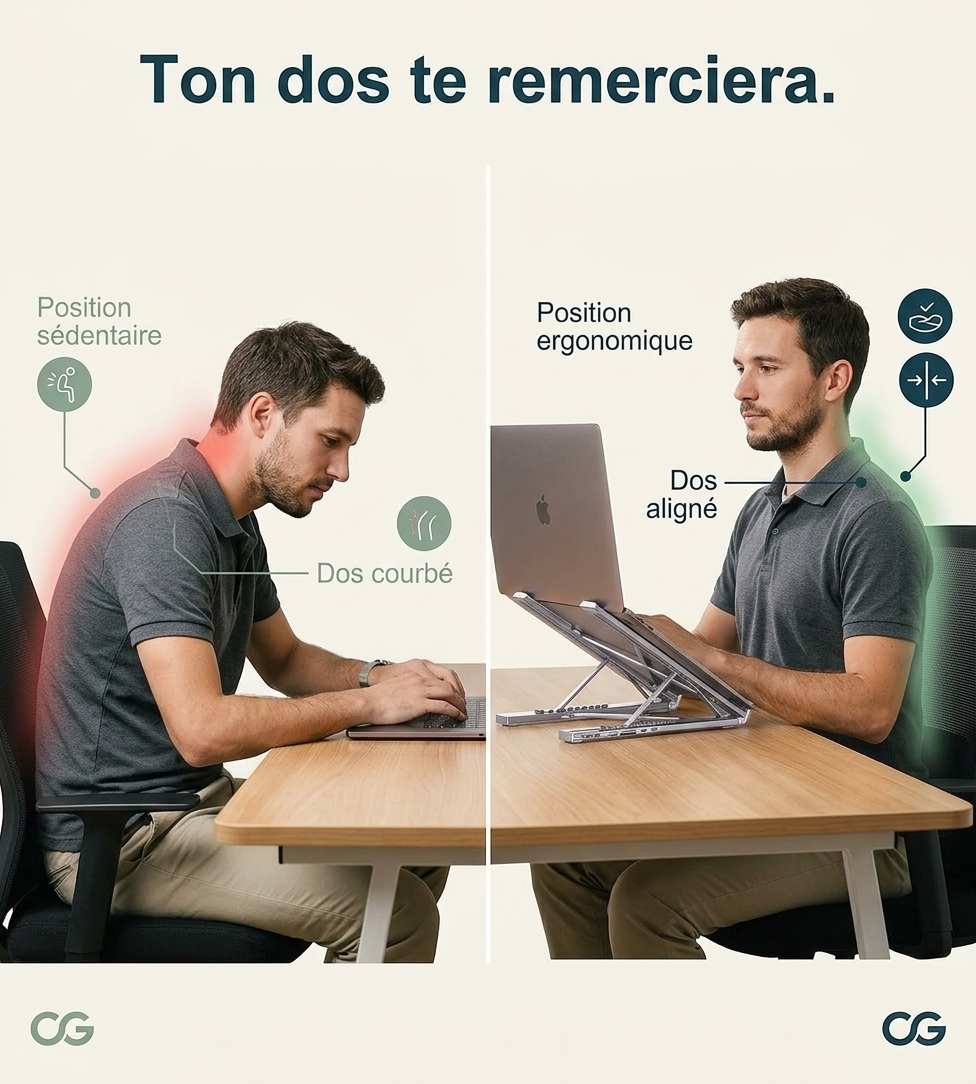 support laptop + hub