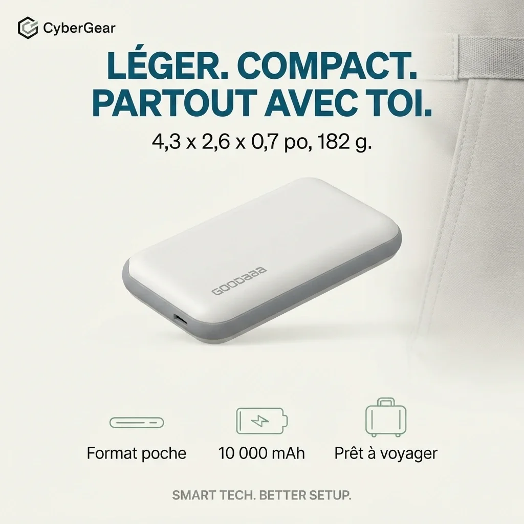 Powerbank Familiale 3-en-1 — Station de Charge avec 3 power-bank