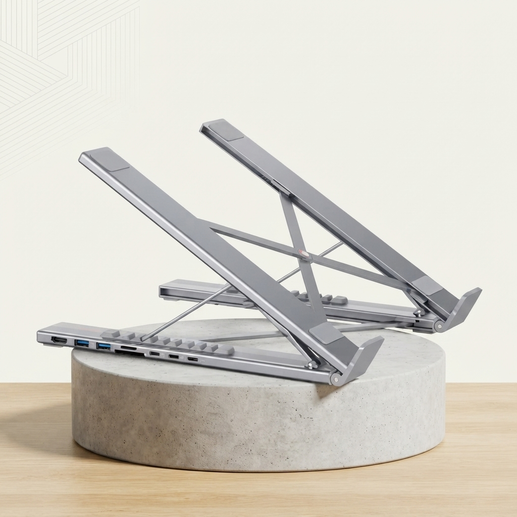 support laptop + hub