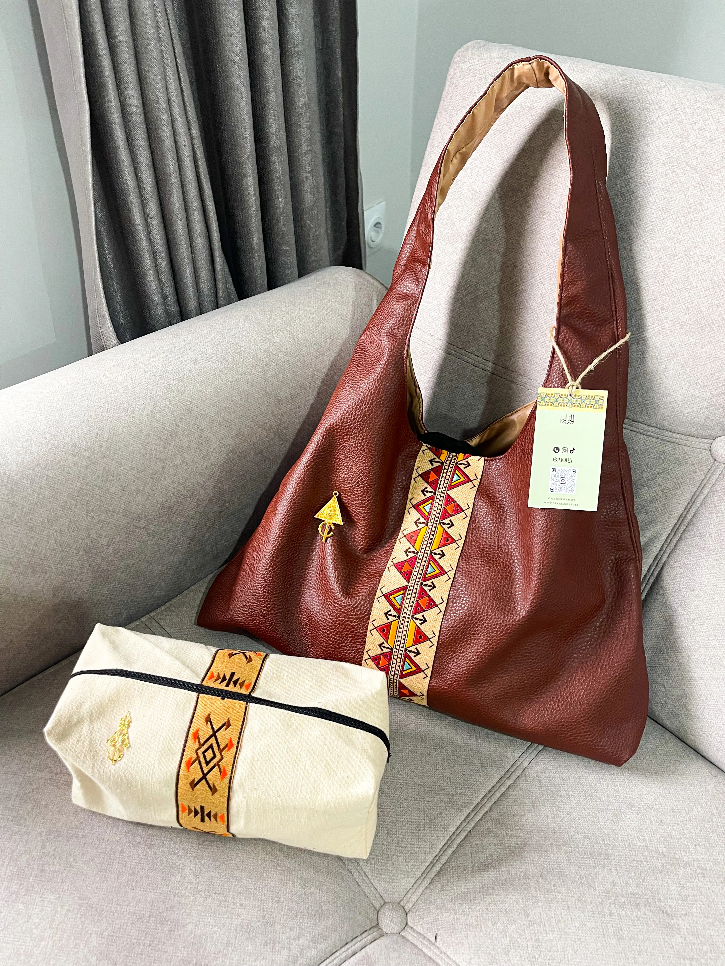 Brown Tafukt Bag