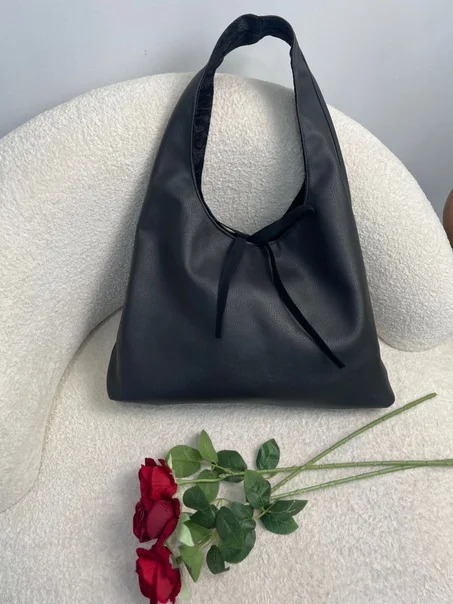 Flora black  '' Sac double face ''