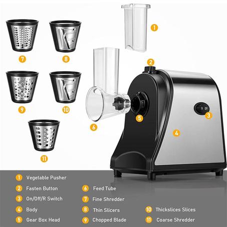 قطاعة ومبشرة ومطحنة كهربائية 3 في 1