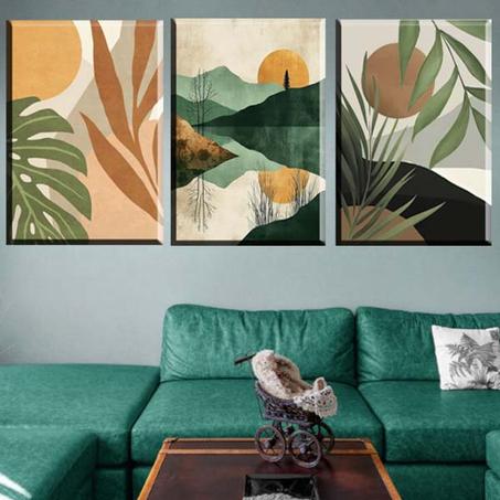 لوحة حائطية تتكون من ثلاثة أجزاء