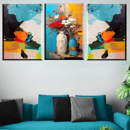 لوحة حائطية تتكون من ثلاثة أجزاء