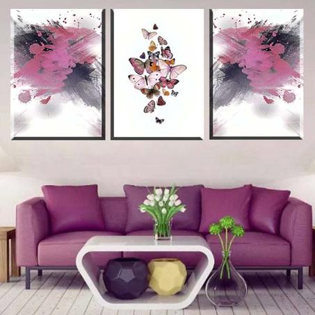 لوحة حائطية تتكون من ثلاثة أجزاء