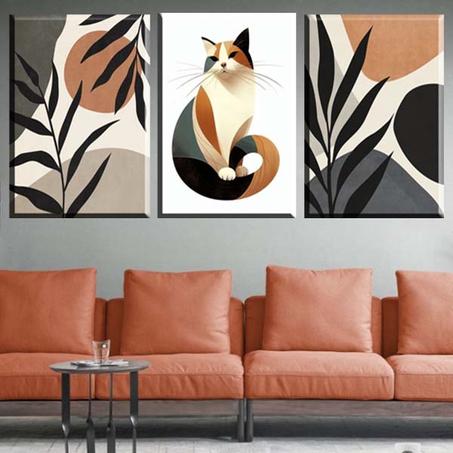 لوحة حائطية تتكون من ثلاثة أجزاء