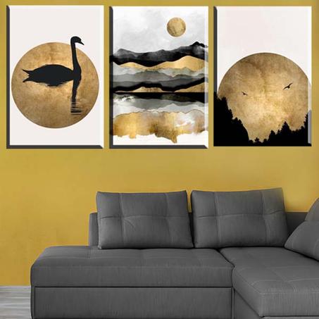 لوحة حائطية تتكون من ثلاثة أجزاء