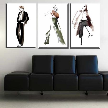 لوحة حائطية تتكون من ثلاثة أجزاء