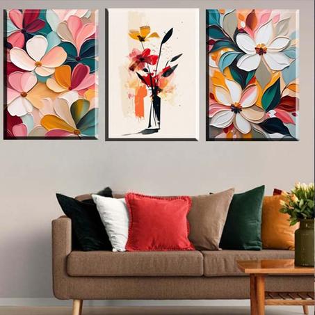 لوحة حائطية تتكون من ثلاثة أجزاء