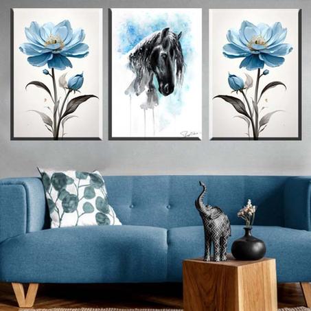 لوحة حائطية تتكون من ثلاثة أجزاء