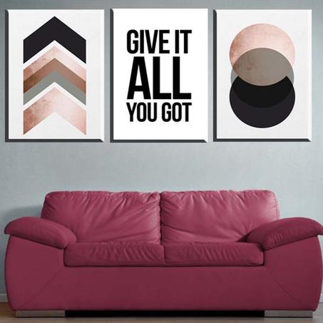 لوحة حائطية تتكون من ثلاثة أجزاء