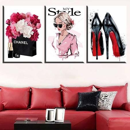 لوحة حائطية تتكون من ثلاثة أجزاء