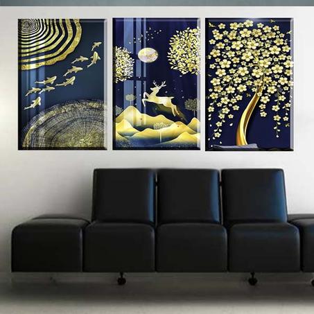 لوحة حائطية تتكون من ثلاثة أجزاء