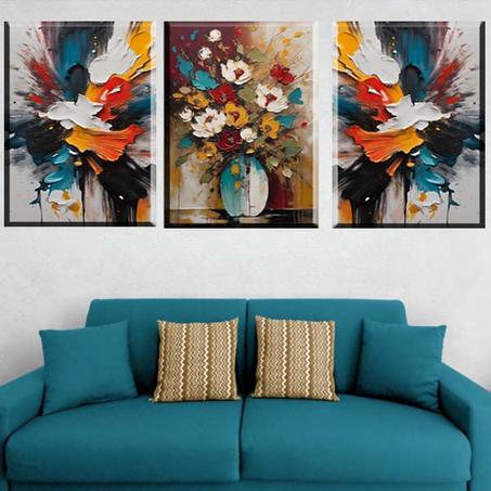 لوحة حائطية تتكون من ثلاثة أجزاء