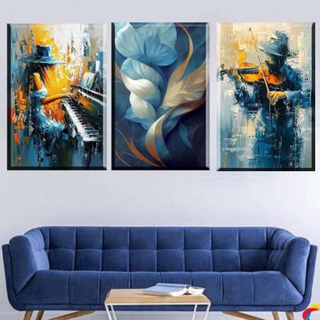 لوحة حائطية تتكون من ثلاثة أجزاء