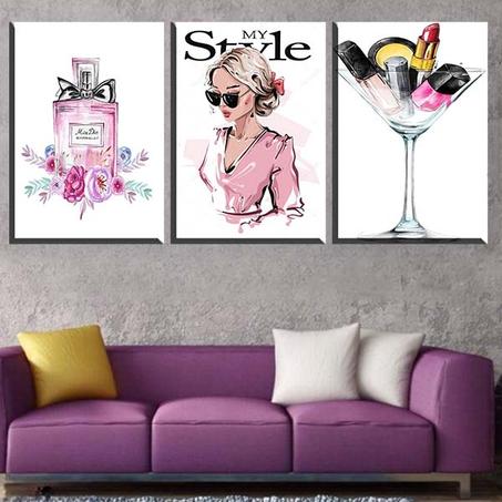 لوحة حائطية تتكون من ثلاثة أجزاء