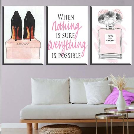 لوحة حائطية تتكون من ثلاثة أجزاء