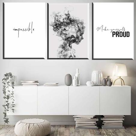 لوحة حائطية تتكون من ثلاثة أجزاء