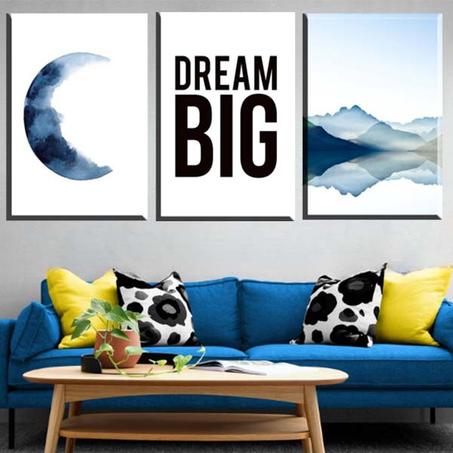 لوحة حائطية تتكون من ثلاثة أجزاء