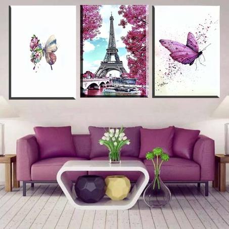 لوحة حائطية تتكون من ثلاثة أجزاء