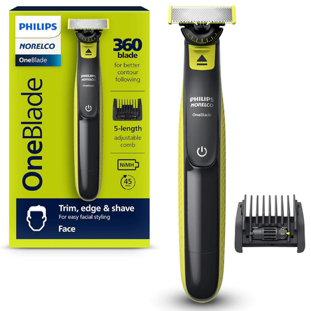 DropBlade™ – Rasoir & Tondeuse Hybride 360° pour Visage et Corps