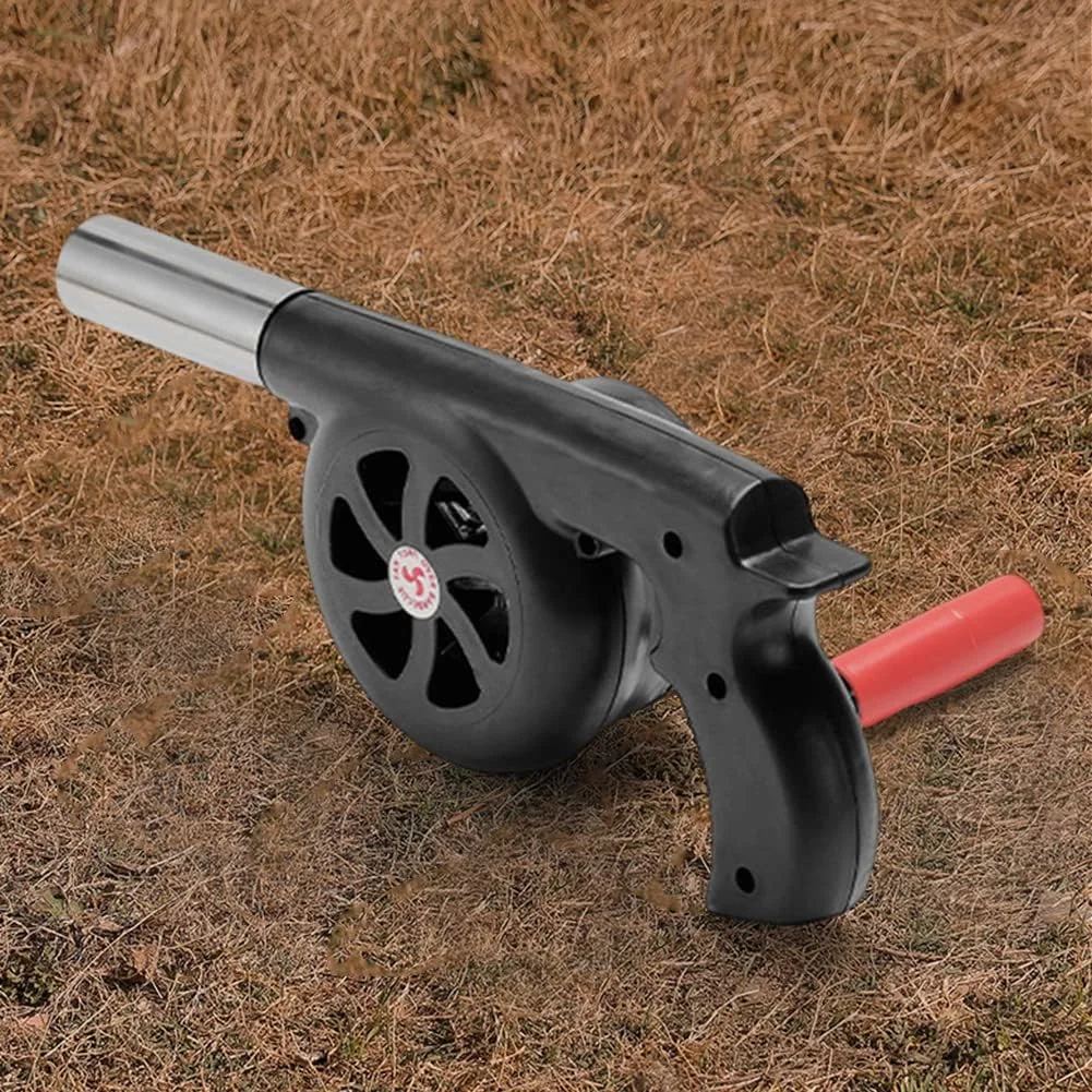 Souffleur d’air manuel pour barbecue & camping – Allume-feu rapide et sans effort