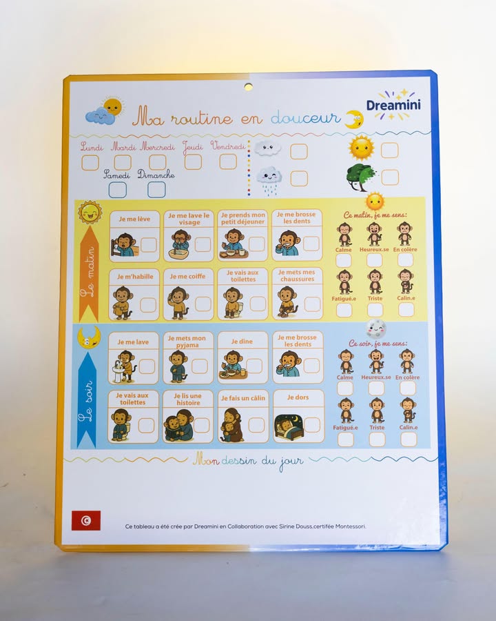 Tableau ma routine en douceur