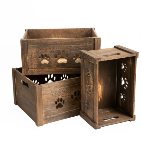 Personalised toy box | Dog box | Gift box | Dog Crate | Dog treat | Gifts for dogs | Brown box | Wooden box | Hand made | Pet hamper | Pets