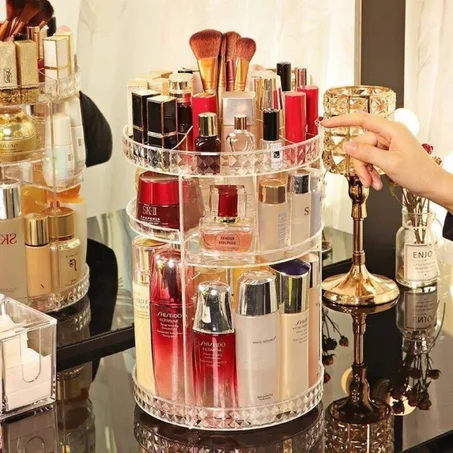 Luxueux porte-maquillage et crème