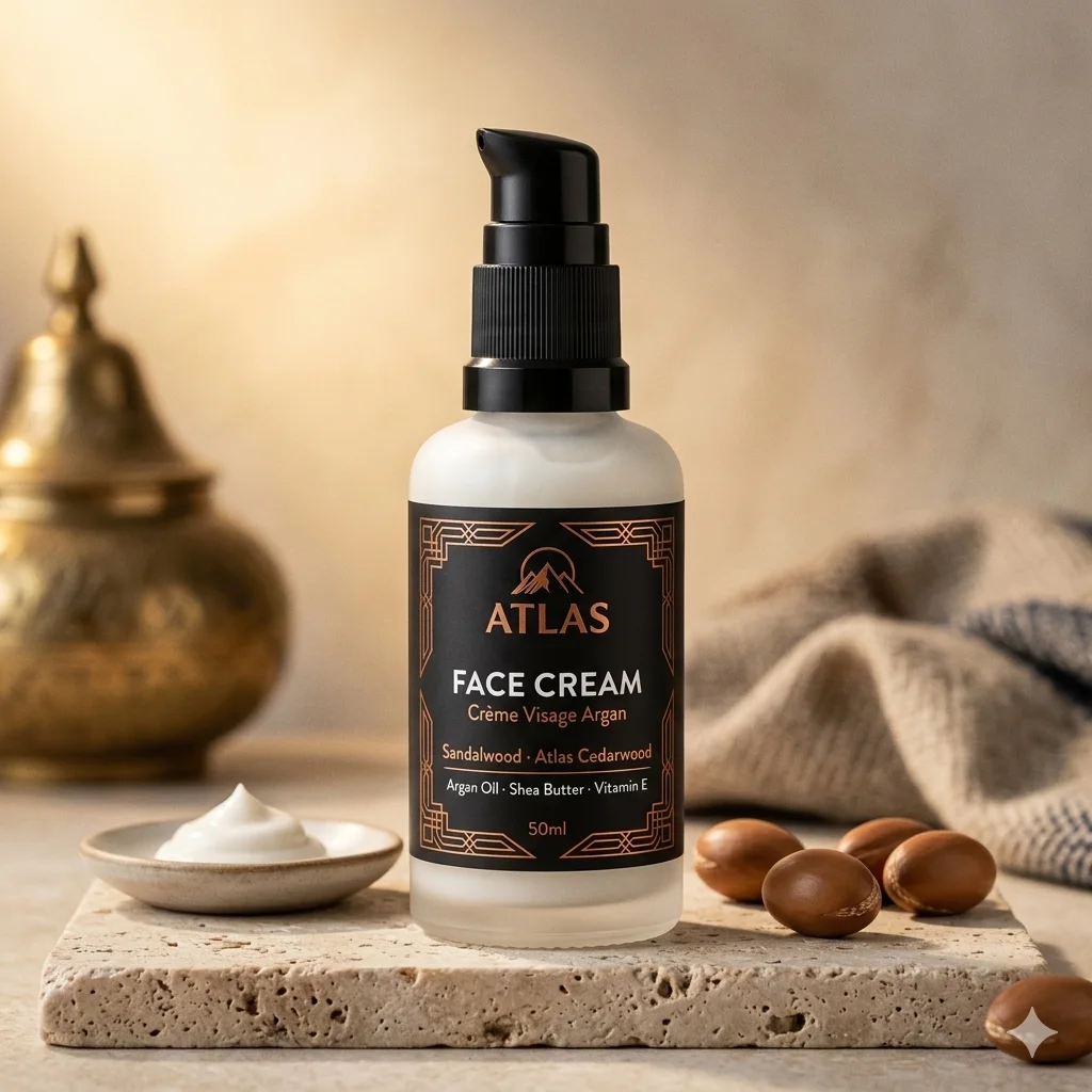 Crème Visage Argan —  كريم الوجه بالأرغان