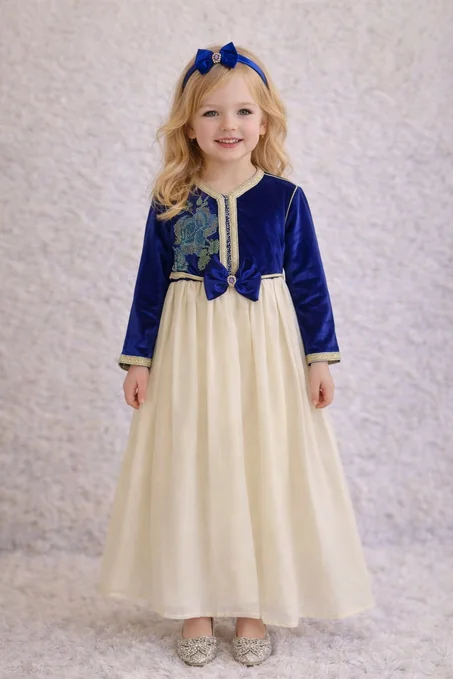 فستان أنيق للبنات 5–6 سنوات