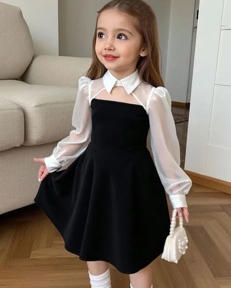 فستان أميرة فاخر للبنات 6–7 سنوات 👗👑