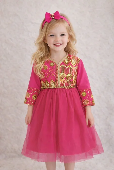 إطلالة ملكية لبنات 4 إلى 5 سنوات