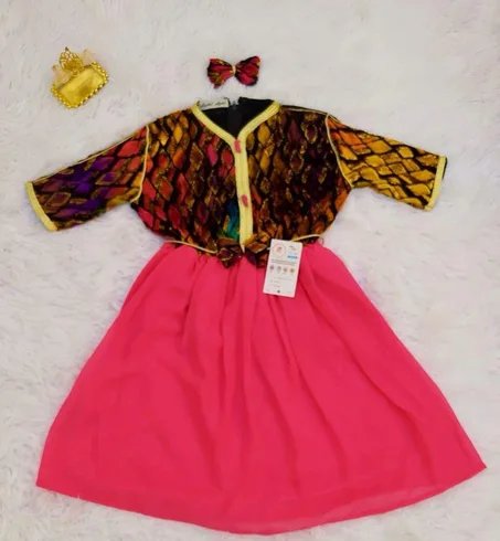 فستان احتفالي للبنات عمر سنتين حتى ثلاث سنوات 🎉👗 – تصميم جذاب وجودة عالية ✨