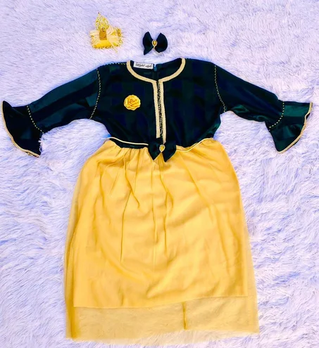 فستان بناتي فاخر لعمر 6–7 سنوات 💖👗