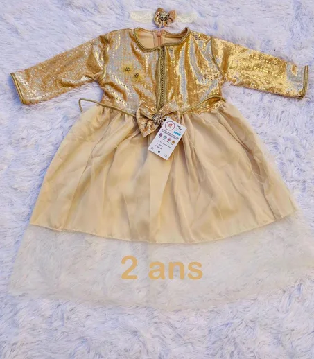 فستان قفطان مميز 👶 – أناقة مغربية بلمسة عصرية ✨