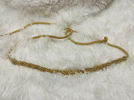 ✨ حزام ذهبي فاخر 👶 مناسب للبنات من أسبوع حتى 7 سنوات