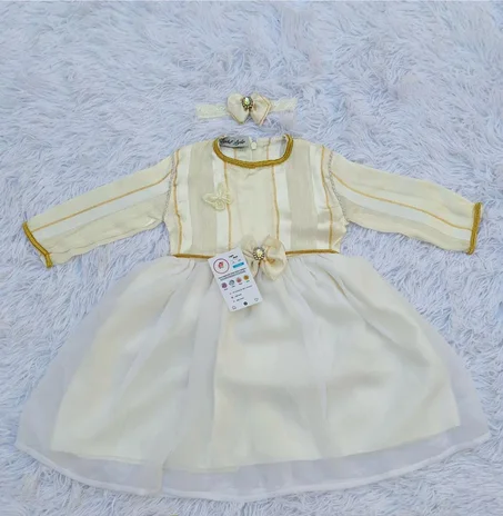 قفطان بناتي 6–9 شهور – ستايل مغربي يعكس الذوق الرفيع 👑🌺