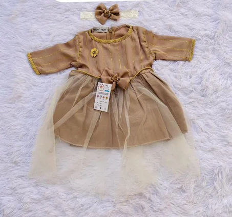 قفطان بناتي أنيق وفخم 🌺 – أصالة مغربية بلمسة عصرية ✨العمر بين 0 إلى 6 شهور