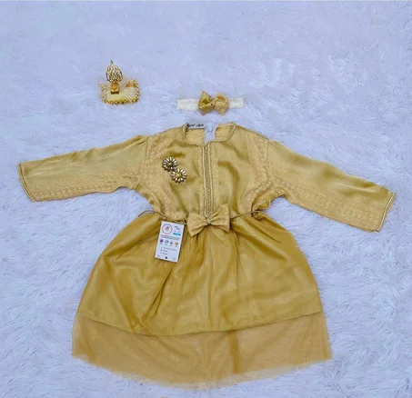 قفطان مغربي تقليدي للصغيرات 🌷 – أناقة بثقة ولمسة فاخرة ✨