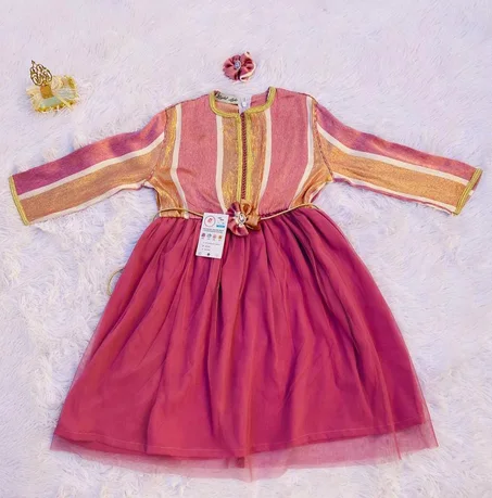 فستان بناتي فاخر 5–6 سنوات 💎👗