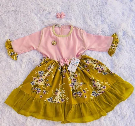 فستان احتفالي مميز 2-3 سنوات 👑 – اختيار مثالي لإطلالة أميرية 💖