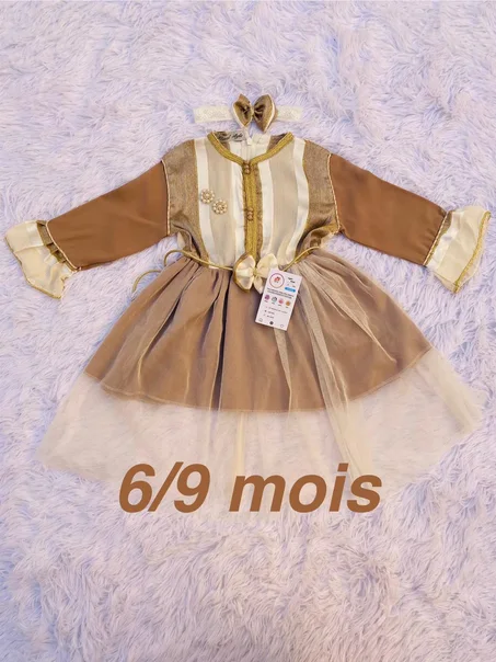 10. قفطان صغار من 6 حتى 9 شهور – أناقة مغربية ساحرة للأميرات 👑💖