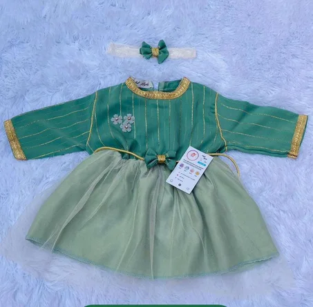 فستان مغربي فاخر للبنات 👑 – أناقة راقية وجودة تثقين بها 💖العمر بين 0 إلى 6 شهور