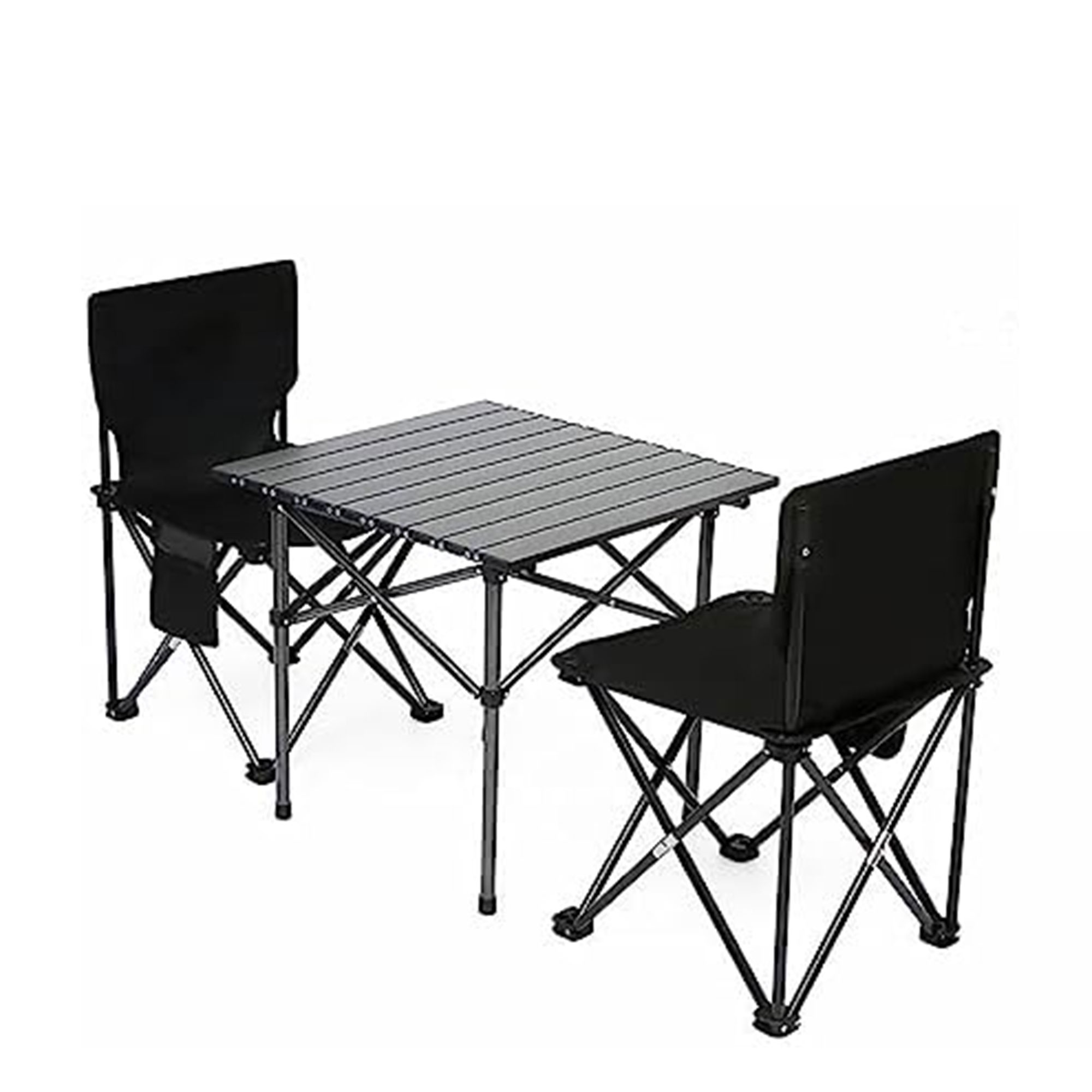 طاولة قابلة للطي مع 2 كراسي