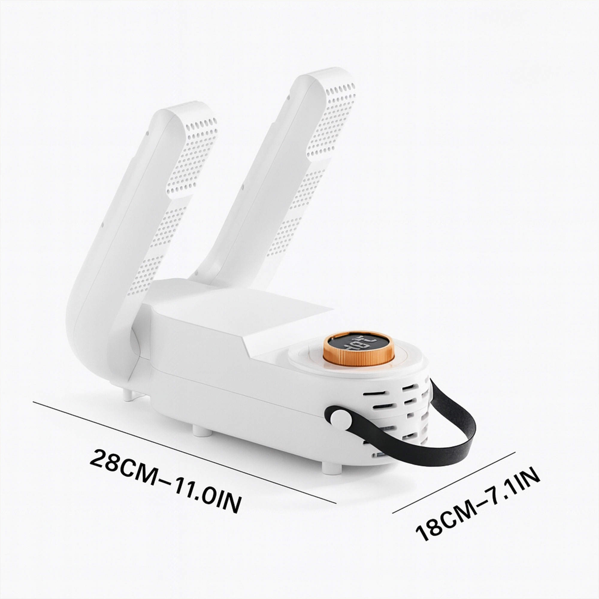 مجفف الأحذية والجوارب مع شاشة LCD