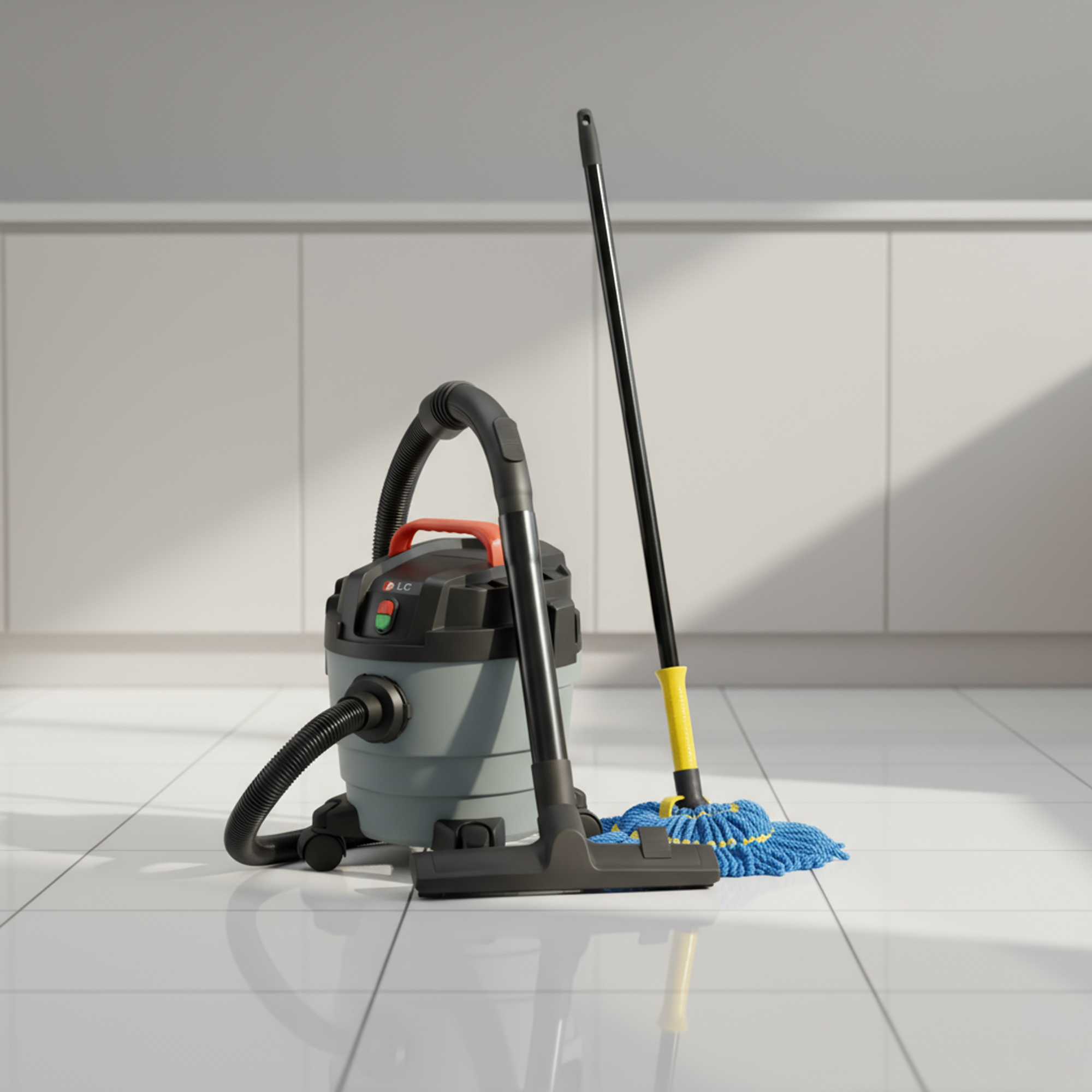 عرض مكنسة كهربائية 3 في 1 جاف ورطب ونفخ ضمان عامين 10 لتر + ممسحة دوارة