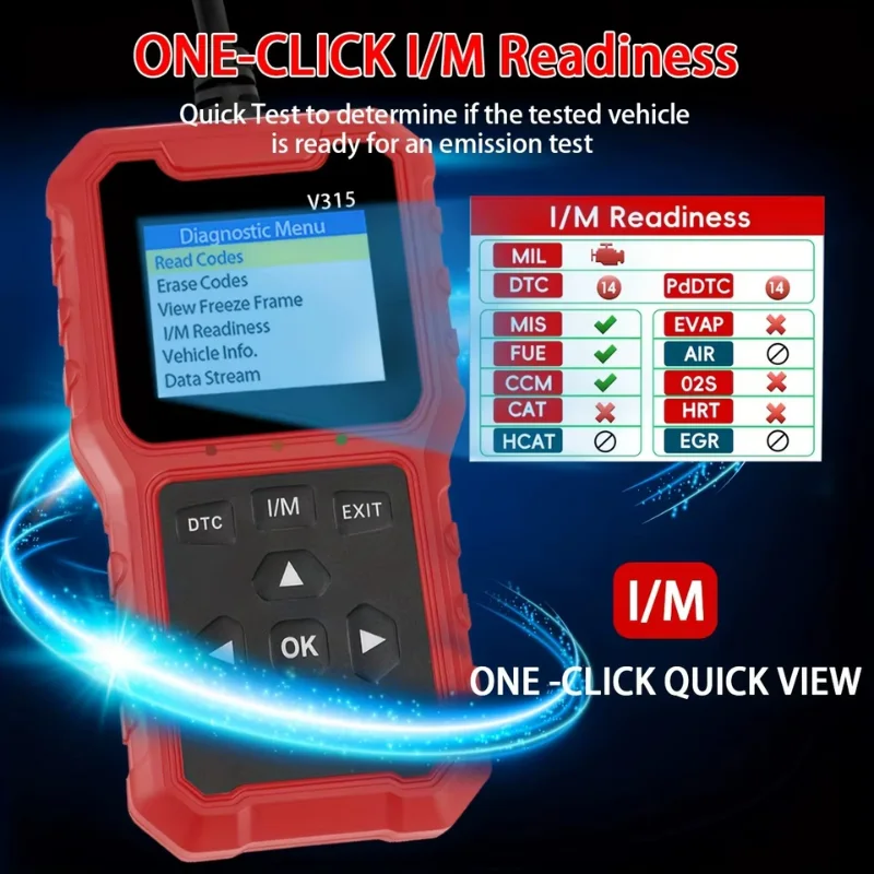 2025 OBD2 Car Diagnostic Scanner – USB Powered Code Reader