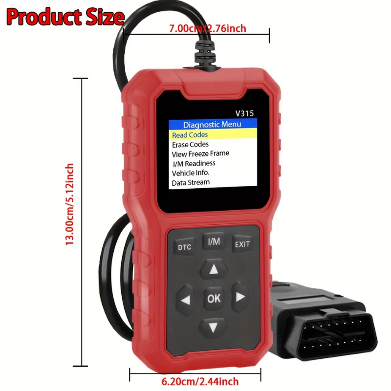 2025 OBD2 Car Diagnostic Scanner – USB Powered Code Reader