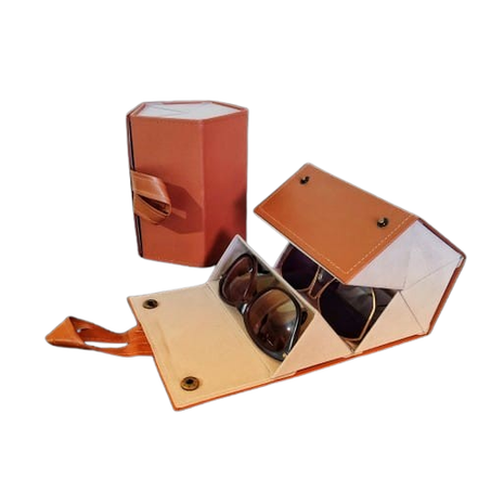 Boîte Pour Lunettes en Cuir